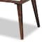 Baxton Studio Quinn White and Walnut Finished 1-Drawer Wood End Table 159-9852 - alternate 3